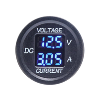 Voltmeter Amperemeter Digital Tahan Air Layar LED Ganda Panel Pengukur Tegangan Arus DC untuk Mobil Motor ATV RV Kapal Pesiar Truk