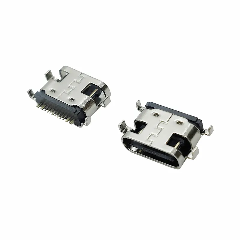 Dongguan USB C 6 pin enchufe tipo C carcasa de acero inoxidable conector USB C adaptadores