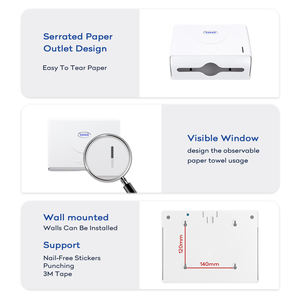 Distributeur d'essuie-mains de 200 feuilles pour salles de bains publiques, parfait pour sécher les mains après le lavage - Product Image 3