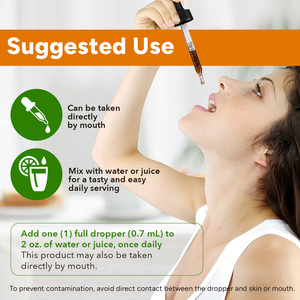 Özel Marka OEM 60ml Zerdeçal ve Zencefil Sıvı Takviye İnşapı Doğal Zerdeçal Kurkumin Ekstresi Damlaları Karabiber ile - Product Image 6