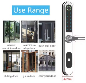 Ngoài trời không thấm nước thông minh wifi từ xa mở khóa cửa khóa vân tay Keyless điện xử lý cho cửa gỗ tuya ứng dụng - Product Image 5