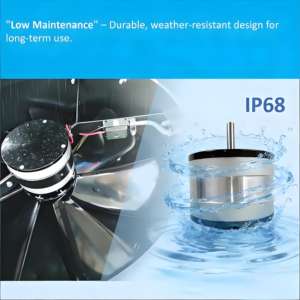 Ventilador Axial Industrial <span class=keywords><strong>de</strong></span> Techo <span class=keywords><strong>de</strong></span> 24V CC <span class=keywords><strong>con</strong></span> Energía Solar, 60W, Construcción <span class=keywords><strong>de</strong></span> Acero Galvanizado, Diseño Patentado para Extracción <span class=keywords><strong>de</strong></span> Humo en Cocinas - Product Image 2