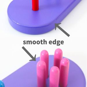 Bloques de Madera Apilables para Bebés, Niños y Niñas de 1 a 3 Años, Regalos de Cumpleaños, Juguete Educativo Sensorial para Clasificar Formas y Colores - Product Image 4