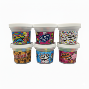 Nuovo Stock Contenitori Cali a Prova di Odore per Erbe Secche e <span class=keywords><strong>Fiori</strong></span>, 3.5g 7g, a forma di Coppette per Yogurt, Budino, Gelato e Caramelle, 3.5 Vasetti <span class=keywords><strong>con</strong></span> Tappo a Vite - Product Image 5