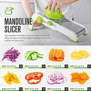 Vente en gros - Offre spéciale : Mandoline professionnelle réglable pour cuisine domestique, râpe avec lames en acier inoxydable 304 - Product Image 5