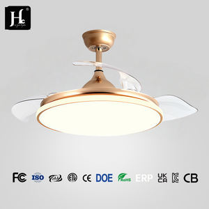 Ventilador de Techo Moderno con Control Remoto de 42 Pulgadas, 110v 220v, Plegable con Luces LED, Luz con Ventilador Oculto de Techo - Product Image 3