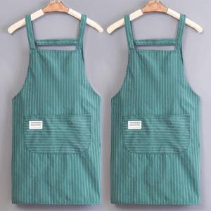 Delantal de Cocina de Algodón con Estampado de Vaca, Delantal Elegante con Tema de <span class=keywords><strong>Bon</strong></span> Appétit para Cafetería y Cocina Casera - Product Image 6