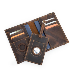 Da chính hãng bao gồm hộ chiếu & Du Lịch Ví với RFID chặn hành lý tag gia đình sử dụng Organizer chủ thẻ - Product Image 1