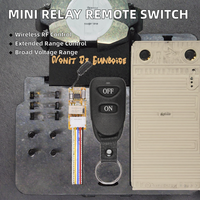 Abongl ETT15086 Mini relais DC 3.5V-12V, interrupteur à distance sans fil pour lampes LED, 433 MHz, portée 50 m