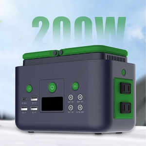 Trạm điện di động 200W, máy phát điện năng lượng mặt trời, pin LiFePO4, bộ sạc MPPT, biến tần sóng sin thuần cho EU/US/UK/AU - Product Image 3