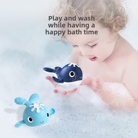 BJQ Mainan Mandi Bayi Magnetik Hewan Pancing Paus Berenang Mainan Bak Mandi Set Mainan Air untuk Balita Anak-anak
