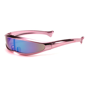 Gafas de Sol Futuristas Y2K con Protección UV400, Resistentes al Viento, Unisex, para Deportes al Aire Libre, Protección UV Moderna para Hombres y Mujeres - Product Image 2