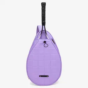 BSCI fábrica mujer floral impreso deporte hombro bolso Pickleball Tote viaje con bolsillo frontal paletas tenis raqueta bolsa