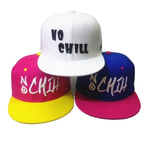 100% Acrylic High Profile Style Plain 2 Tone 3d Embroidery logo <b>Flat</b> Bill Classic Custom Snapback Hat Round Brim Snapback <b>Cap</b> - Product Image 1