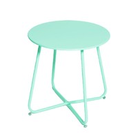 Petite table basse en fer nordique simple moderne antirouille pour usage extérieur et intérieur pour meubles de maison Table d'angle latérale de canapé de balcon