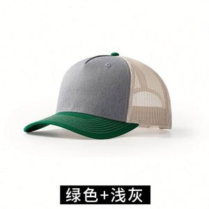 Casquettes de baseball de haute qualité en gros, personnalisables, 5 panneaux, en maille, style snapback, type trucker, vierges - Product Image 6