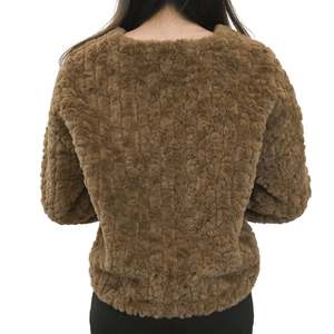 Faux Lamb's Wool Fur Mujer Engrosada Nuevo abrigo de viento Párrafo joven Peludo Fluffy Top Ropa de invierno - Product Image 6