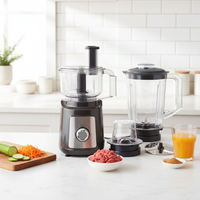 Blender portable en acier inoxydable, capacité 1,5 L, moteur en cuivre pur, pour smoothies, multifonctionnel, chauffe-aliments