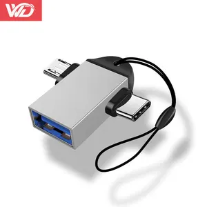 Adaptateur pour tablette, disque dur, Type C 2 en 1 OTG, adapté pour Android, avec souris USB