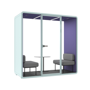 Agrandir l'image Ajouter au comparateur Partager Cabine insonorisée mobile et portable pour réunions, bureau privé <span class=keywords><strong>acoustique</strong></span>, pod de réunion, cabine téléphonique B - Product Image 6