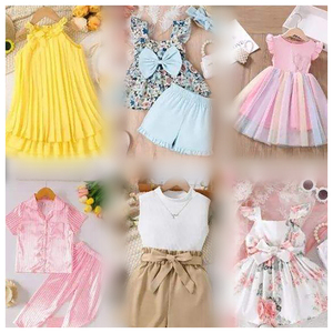 สินค้าใหม่ยกแพ็คขายส่งจำนวนมาก ชุดเดรสเด็ก เสื้อผ้าเด็กฤดูร้อน Ropa De Bebe จัดส่งแบบสุ่ม ชุดเดรสเด็กผู้หญิง - Product Image 1