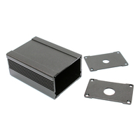 Boîtier extrudeuse d'aluminium personnalisé, boîtier d'amplification de puissance, boîtier électronique anodisé pour automobile, pièces