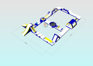 <span class=keywords><strong>Parc</strong></span> aquatique gonflable modulaire flottant, <span class=keywords><strong>grand</strong></span> parcours d'obstacles aquatiques gonflable, plusieurs jeux d'obstacles pour les entreprises hôtelières - Product Image 3