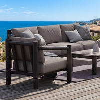 Anpassbares Modernes Aluminium-Outdoor-Sofa-Set - Luxuriöses Design für Hotel- und Innenhofnutzung