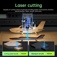 DAJA A8 20W Macchina per incisione laser a diodi da tavolo ad alta precisione per fogli, pelle, metallo, acciaio inossidabile, legno e acrilico.