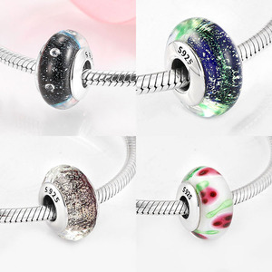 Abalorios de Plata de Ley 925 con Cristal de Murano <span class=keywords><strong>Chamilia</strong></span>, Separadores para Pulseras y Joyería - Product Image 6