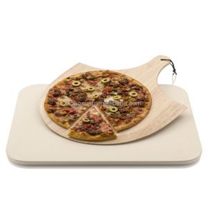 Piedra de <span class=keywords><strong>pizza</strong></span> de cerámica Rectangular de cordierita de grado alimenticio resistente al calor extremo para hornear en horno a la parrilla - Product Image 2