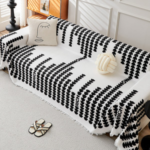 Chenille One-<strong>Piece</strong> L-Shape Sofa <strong>Cover</strong> Universal Anti-Cat Scratch Furniture <strong>Cover</strong> for <strong>7</strong>-Seater <strong>Sectional</strong> Sofa - Product Image 1