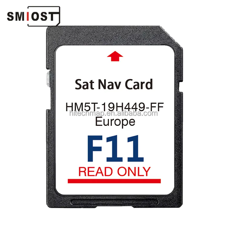 SMIOST 2023 Mapas Memória Memória de navegação do carro CID Cartão SD 32GB para Ford F11 Flex Edge Mustang Europa