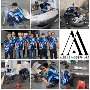 Escultura <span class=keywords><strong>de</strong></span> luz abstracta <span class=keywords><strong>de</strong></span> acero inoxidable personalizable Paisajes urbanos y espacios públicos Obra <span class=keywords><strong>de</strong></span> <span class=keywords><strong>Arte</strong></span> <span class=keywords><strong>de</strong></span> metal con técnica <span class=keywords><strong>de</strong></span> chapado - Product Image 6