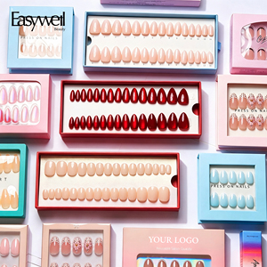 Easywell OEM/ODM <span class=keywords><strong>Uñas</strong></span> Postizas de <span class=keywords><strong>Gel</strong></span> Acrílico Suave al por Mayor, Diseño Personalizado, <span class=keywords><strong>Uñas</strong></span> Postizas de Lujo de Alta Calidad con Empaque - Product Image 1