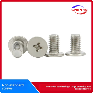 304 acier inoxydable C-Head Cross Mini vis à métaux Non Standard M0.7 M0.8-M2.5 tête plate système de mesure métrique de qualité A2-70 - Product Image 3