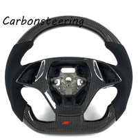 Modifications intérieures pour Chevrolet : Volant personnalisé en fibre de carbone pour Corvette C7 Z06 ZR1 Stingray Grand Sport Racing Sport Upgrade