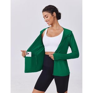 เสื้อแจ็คเก็ตฮู้ดดี้ป้องกันแสงแดด UPF 50+ สำหรับผู้หญิง น้ำหนักเบา ซิปยาว แขนยาว มีกระเป๋า เหมาะสำหรับออกกำลังกาย - Product Image 6