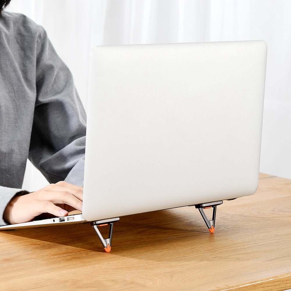 Невидимая портативная мини-подставка для ноутбука, регулируемая подставка для ноутбука, складная подставка для ноутбука