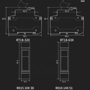 <span class=keywords><strong>Portafusibles</strong></span> Bipolar RT18-32X 32A 10x38mm - Product Image 6