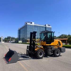 Chariot élévateur tout-terrain <span class=keywords><strong>3</strong></span>,5T/4T/5T et chargeuse sur pneus 4x4, équipé de pneus semi-solides, idéal pour l'utilisation en usine et sur chantier. - Product Image 6