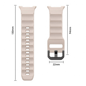 สายนาฬิกาซิลิโคนลายหยักสำหรับเปลี่ยนใส่ Samsung Galaxy Watch9/Watch8/8 Classic - Product Image 3