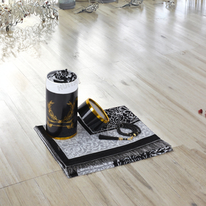 Islamic Gift Set Including Janamaz Sajadah Portable <b>Prayer</b> Carpet <b>Mat</b>-Polyester Washable Hand Knotted Flat Pile for Home Travel - Product Image 3