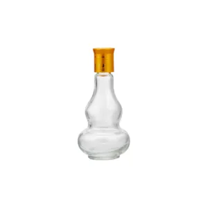 Botella de vino pequeña en forma de calabaza, diseño único, gran oferta, 125ml, con tapa de plástico