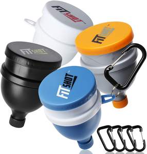 Funil para Suplemento de Proteína com Chaveiro 2 em 1, Garrafa de 120ml com Caixa para Comprimidos - Product Image 4