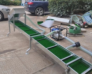 Nhà Máy bán hàng trực tiếp Vàng picker nhỏ <span class=keywords><strong>sluice</strong></span> box với cỏ xách tay Vàng máy giặt separator Vàng Panning máy - Product Image 4