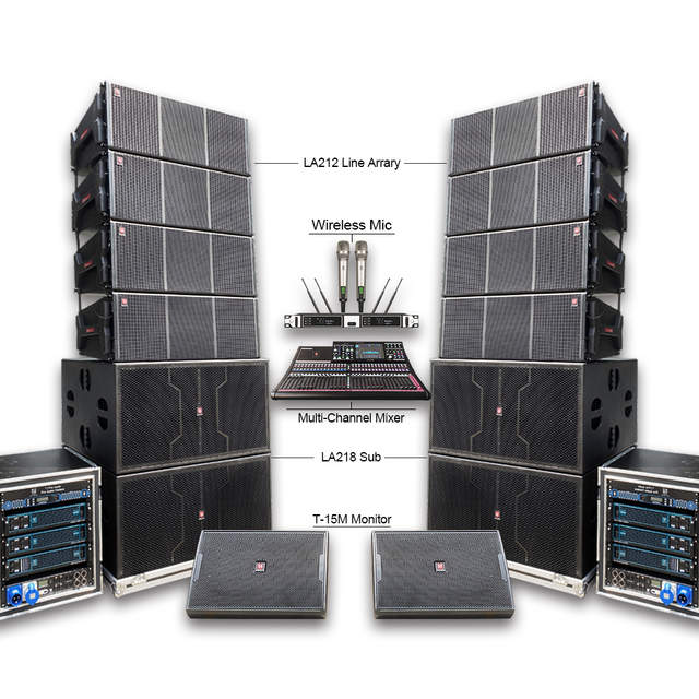 Line Array Double 12 Inch Line Array Active and Passive Indoor Outdoor Show Sound System Speaker Active Pro Sound