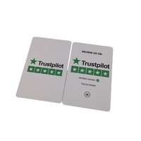 Kartu Ulasan NFC Tanpa Kontak yang Dapat Disesuaikan Kode QR T5577 1K Chip EM4305 Kompatibel Google Business Hotel RFID untuk Pembayaran