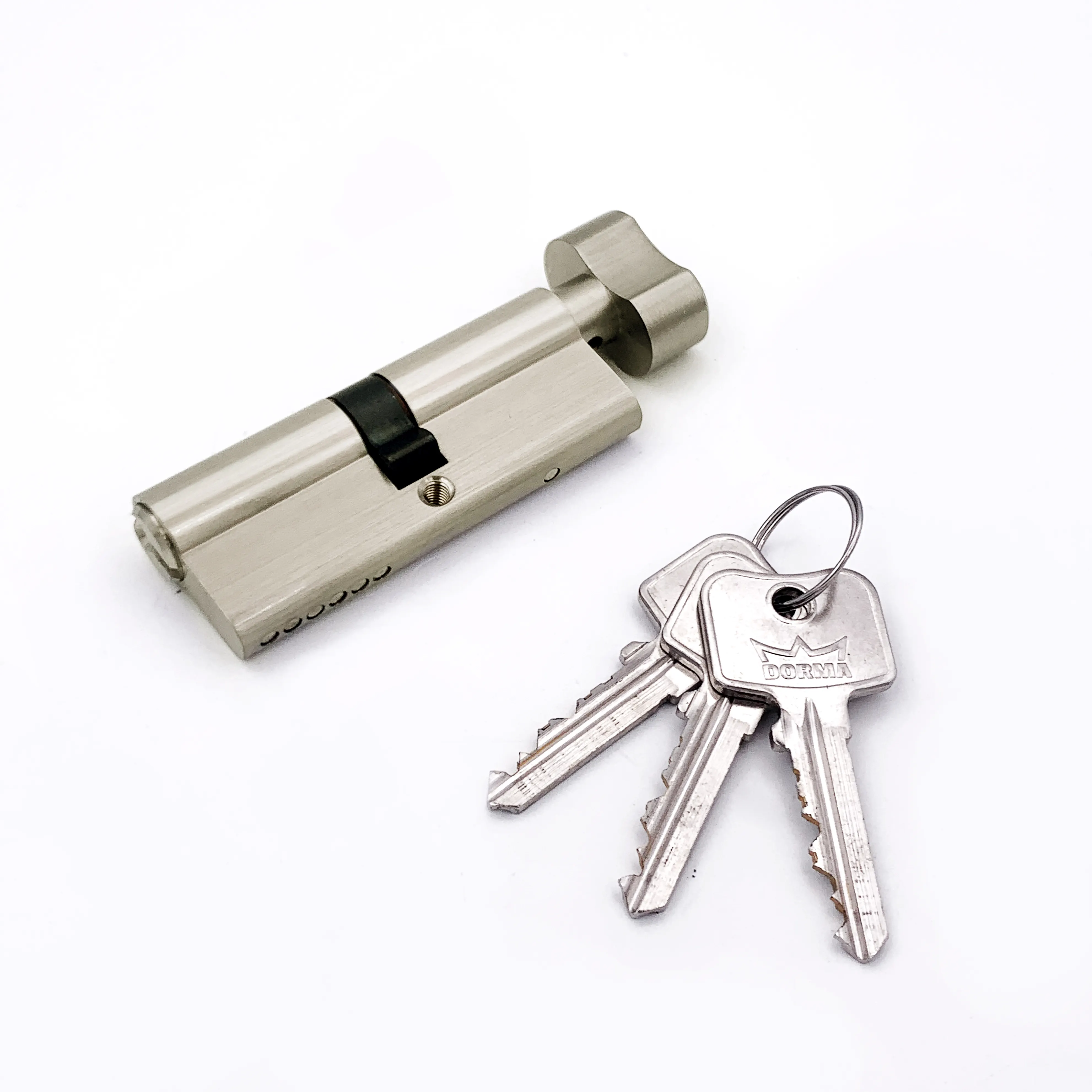 Kunci terbuka tunggal tembaga silinder anti-jepret anti-maling aplikasi liar kunci pintu silinder untuk pintu yang berbeda-