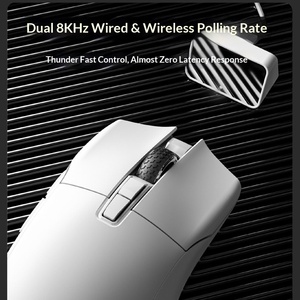 Darshark <span class=keywords><strong>N3</strong></span> Pro เมาส์เล่นเกมไร้สาย8K สามโหมด PAW3395 26000 dpi Realtek 500mAh 125H สำหรับพีซี eSports - Product Image 3